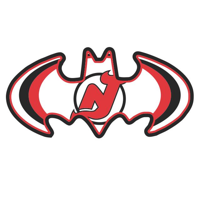 New Jersey Devils Batman Logo iron on transfers